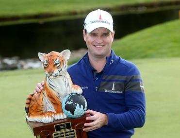 Zach Johnson with his latest trophy